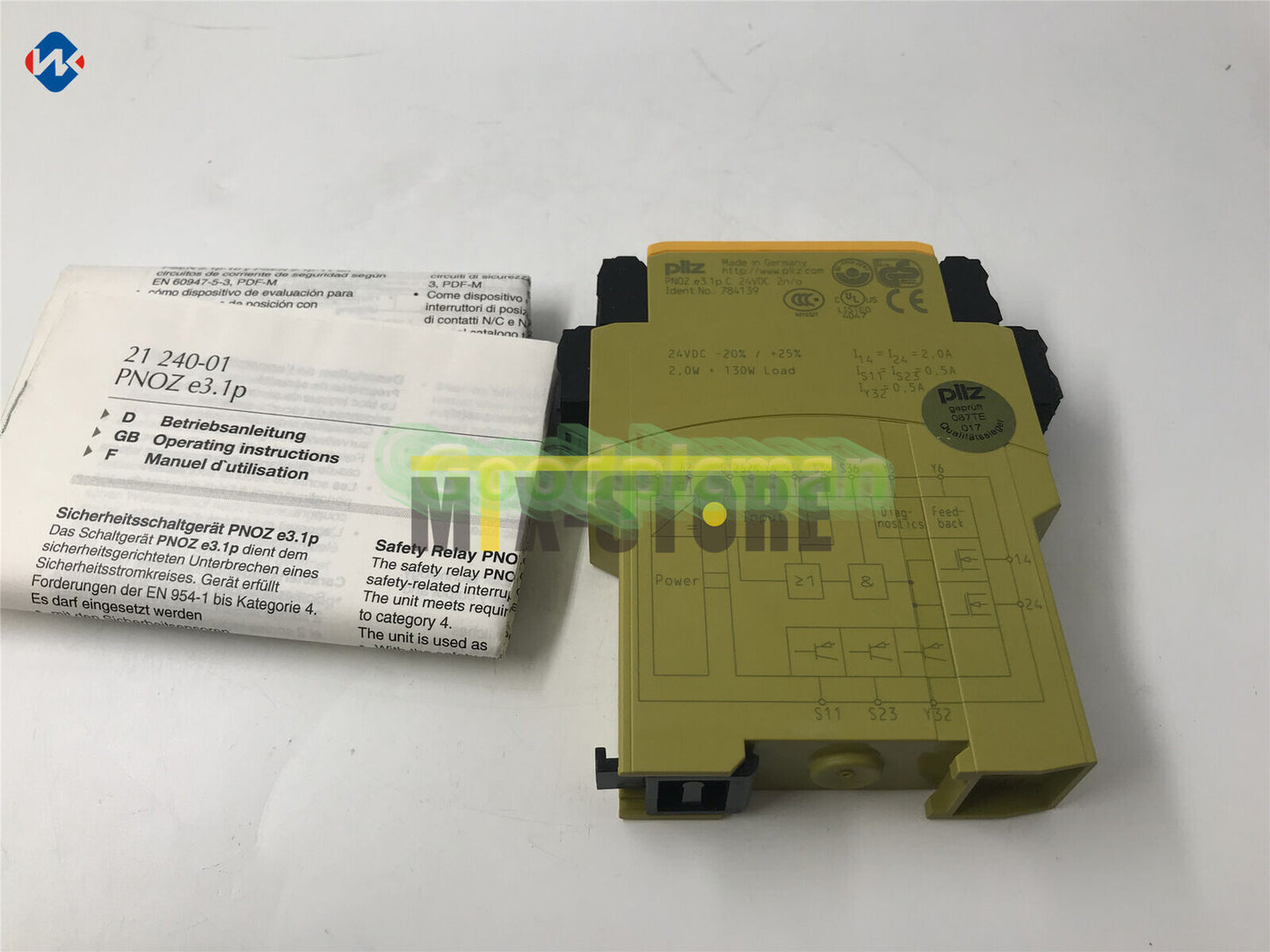 Pilz relay PNOZ e3.1p c 24VDC 2n / o 784139 1Pcs/