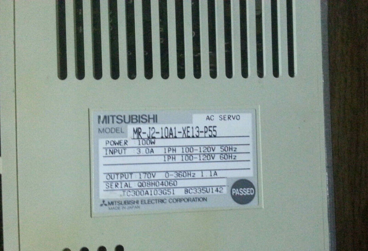 Mitsubishi Servo Drive MR-J2-10A1-XE13-P55 Tested - Good Condition - MITSUBISHI