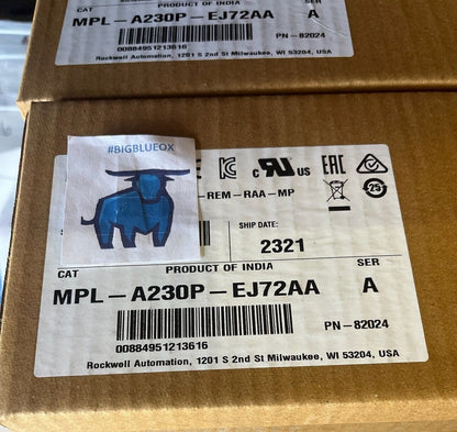 Allen-Bradley MPL-A230P-EJ72AA Inverter Motor Servo, High Performance AC Servo Motor - ALLEN-BRADLEY