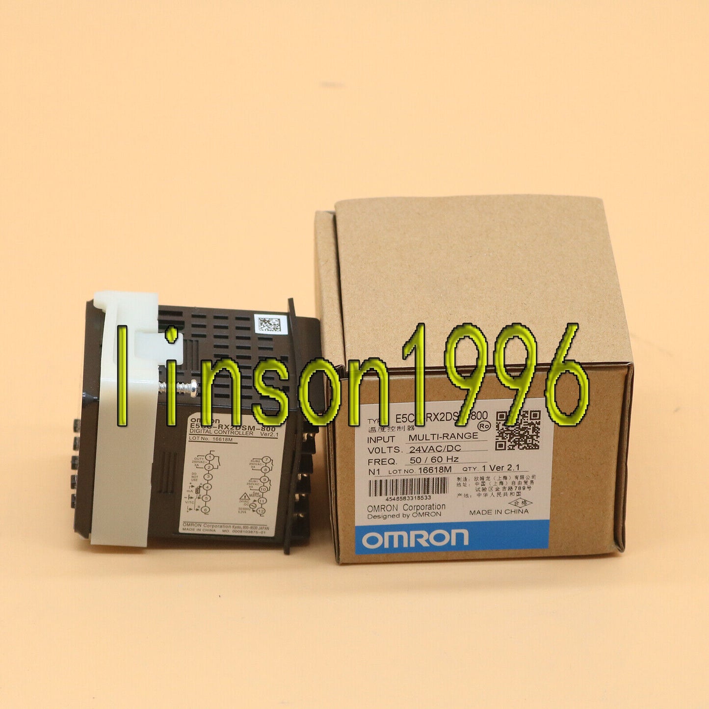 OMRON Temperature Controller E5CC-RX2DSM-800 - OMRON