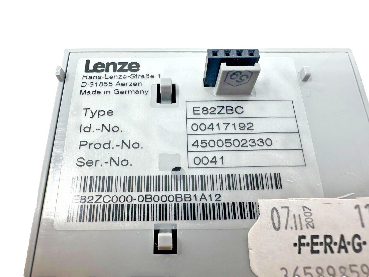 used Lenze E82ZBC Keypad - LENZE