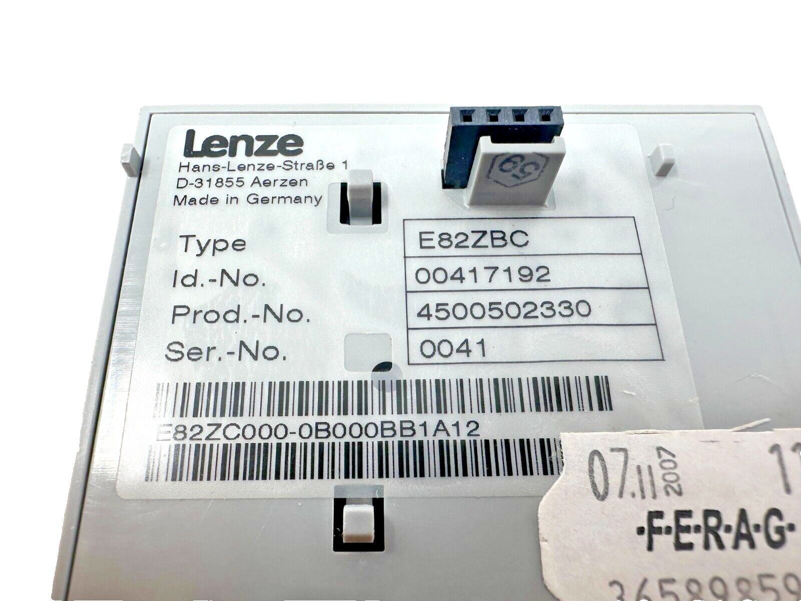 used Lenze E82ZBC Keypad - LENZE