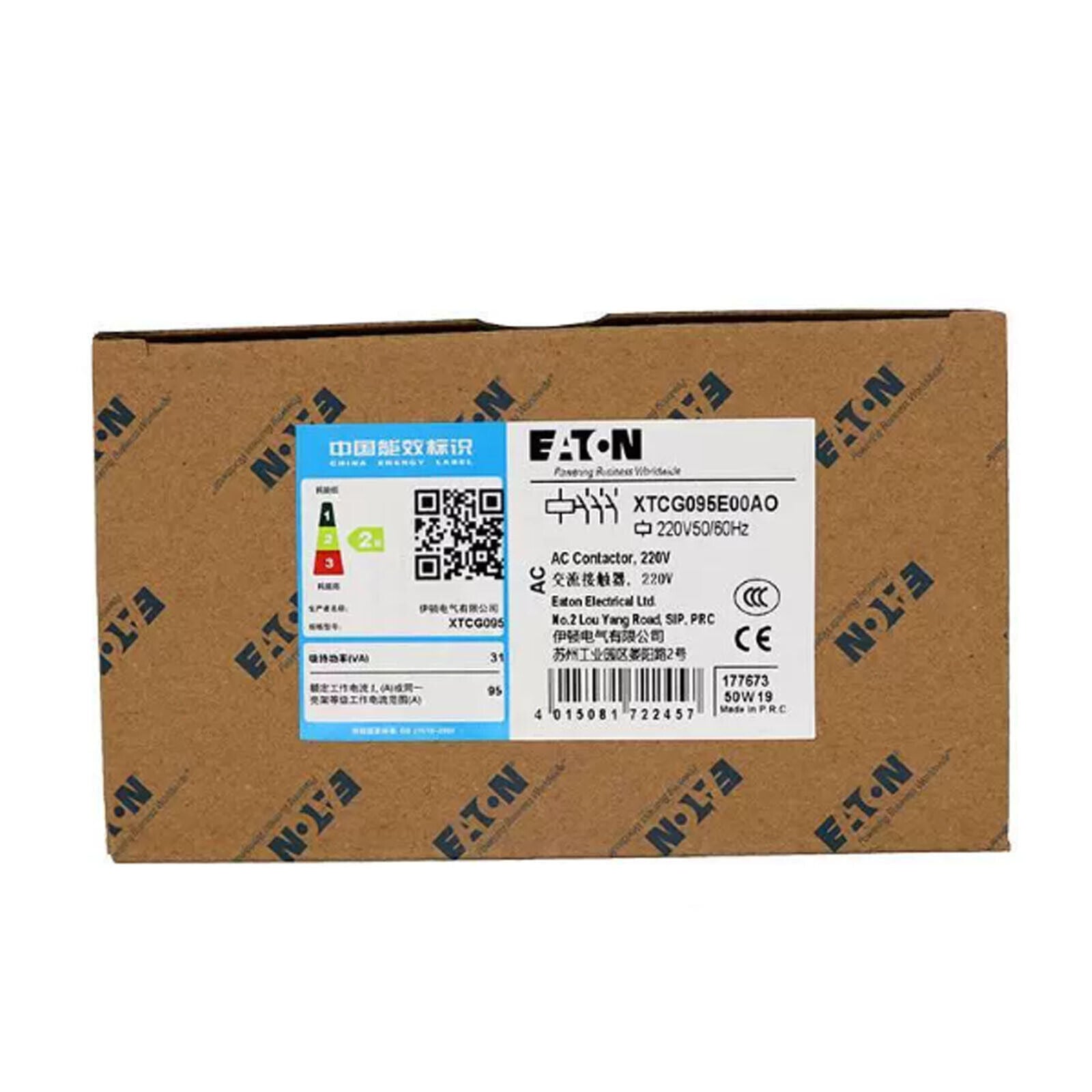 new 1PC  EATON XTCG095 XTCG095E00AO 220V contactor EATON