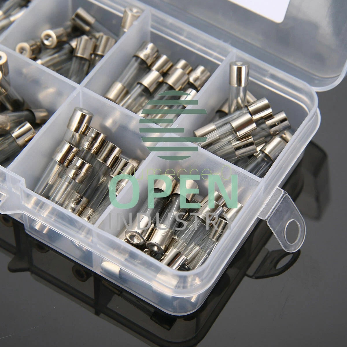 100pcs 5x20mm Quick Blow Electrical Glass Fuses Fast-Blow Acting Assorted