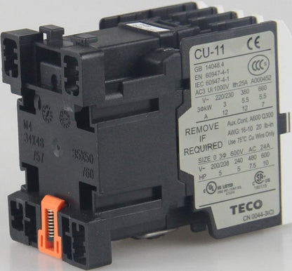 new CU-11 CU 11 3A1a 220VAC TECO AC Contactor - TECO
