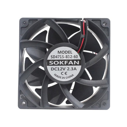 SOKFAN SD4715-B12-60 12038 12V 2.3A DC Cooling Fan for Inverter