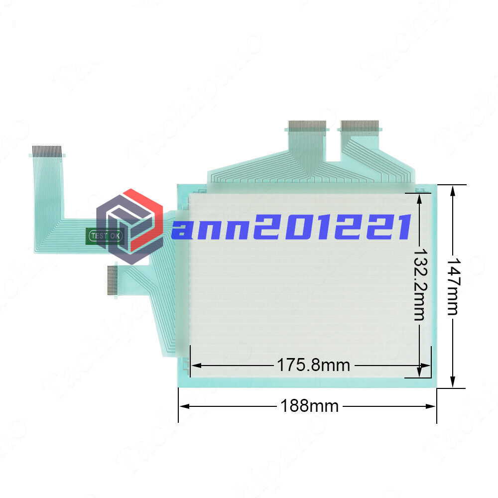 NS8-TV00B-V2 Plastic Cover Touch Screen + Overlay - KOEED