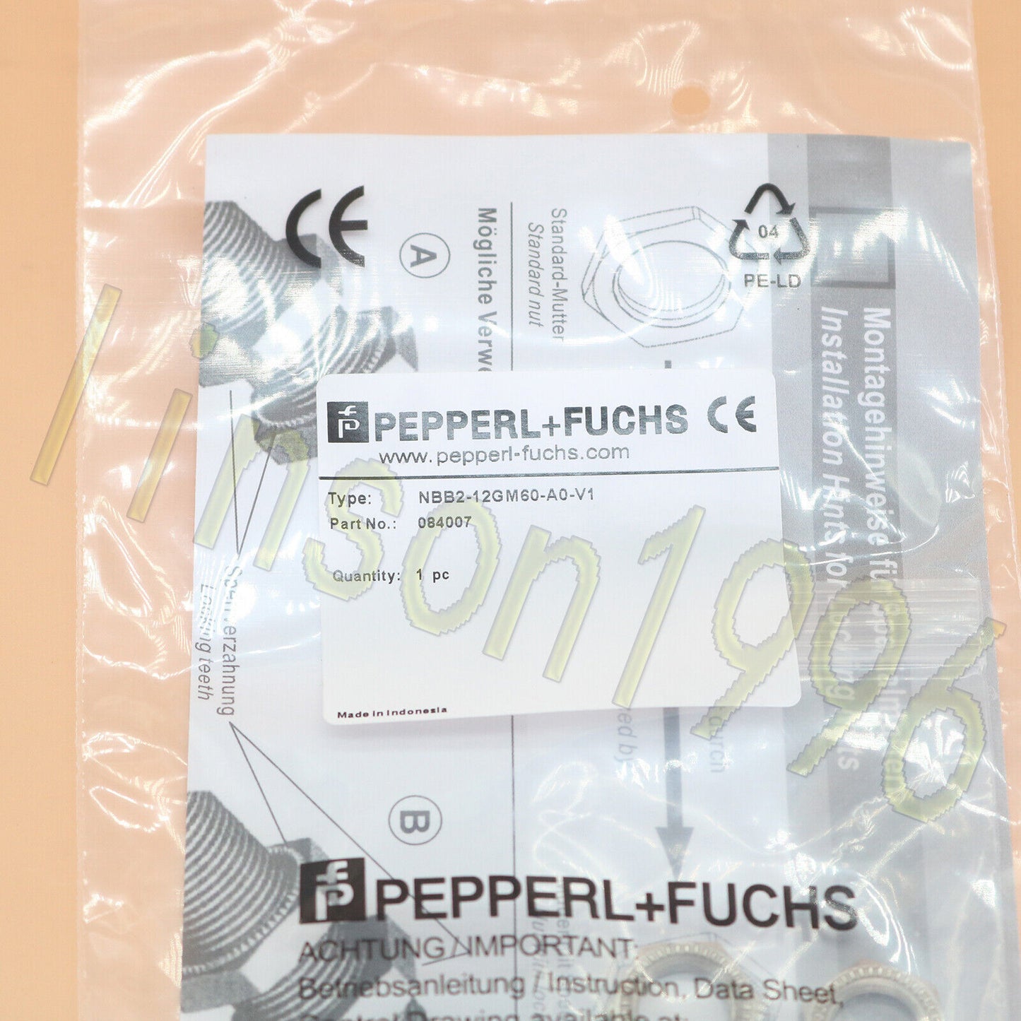 newONEForPepperlFuchsNBB2-12GM60-A0-V1ProximitySensor - PEPPERL+ FUCHS