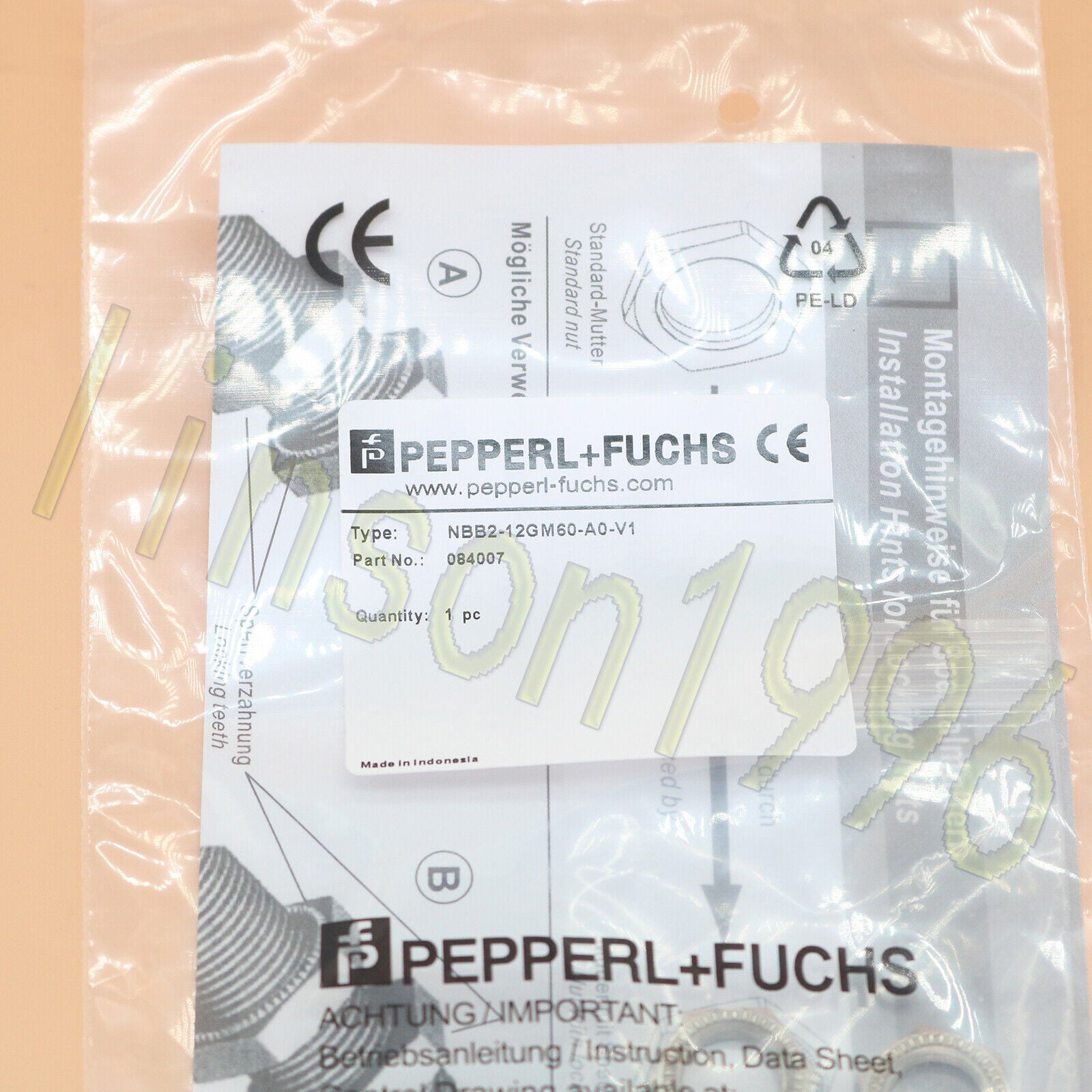 newONEForPepperlFuchsNBB2-12GM60-A0-V1ProximitySensor - PEPPERL+ FUCHS