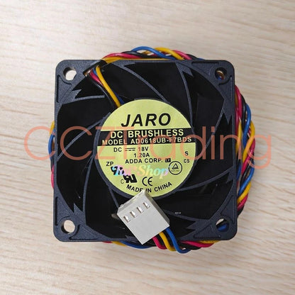 1 Pc. AD0618UB-F7BDS Cooling Fan 6038 DC18V 1.20A 6CM 4Pin