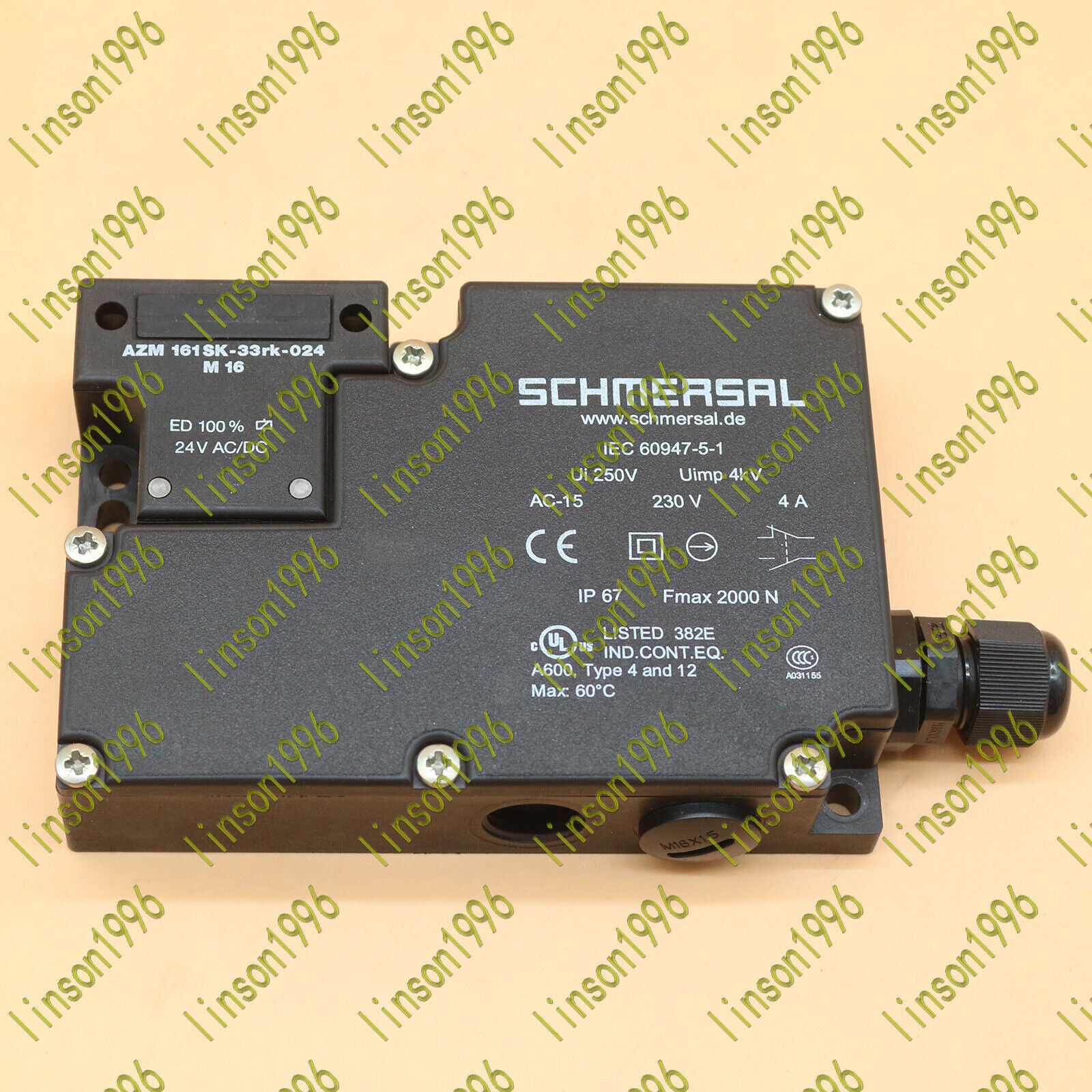 Schmersal AZM161SK-33RK-024-M16 Safety Door Lock Switch In Box - SCHMERSAL