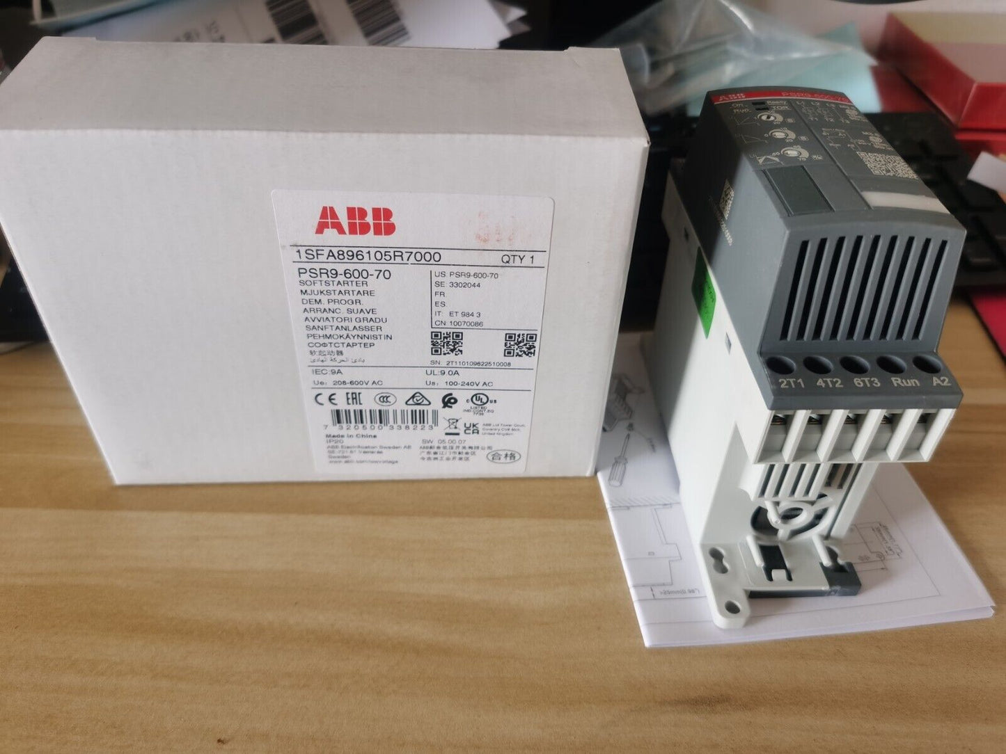 new 1PC ABB PSR9-600-70 1SFA896105R7000 Soft Starter In Box - ABB