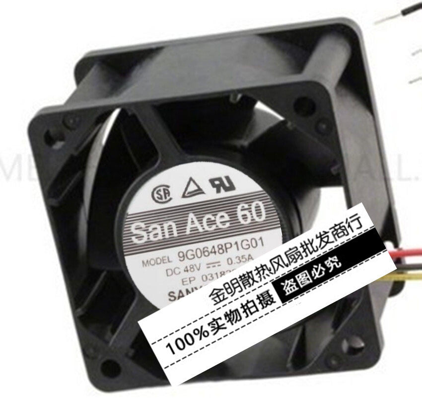 SANYO 9G0648P1G01 48V 0.35A 6038 60mm 3-wire inverter cooling fan