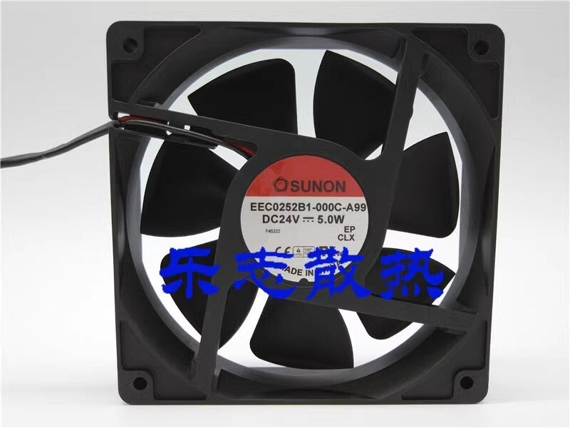 SUNON EEC0252B1-000C-A99 12025 DC24V 5.0W 2-Wire Inverter Cooling Fan