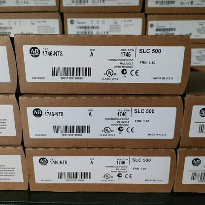 Allen Bradley 1746-NT8 SER A SLC 500 Thermocouple Input Module, High-Precision industrial temperature sensor - ALLEN BRADLEY