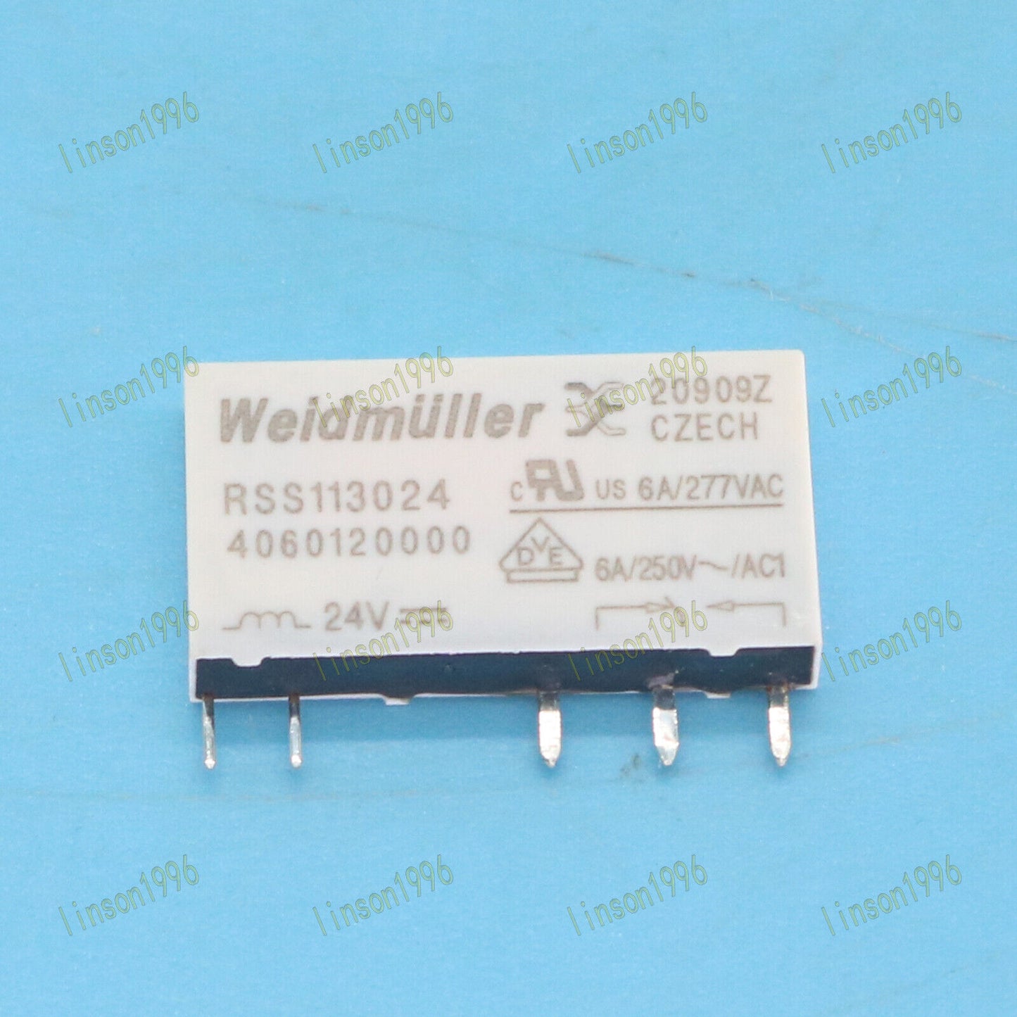 10-PC Weidmuller RSS113024 24VDC 5Pin Power Relay Fast - WEIDMULLER