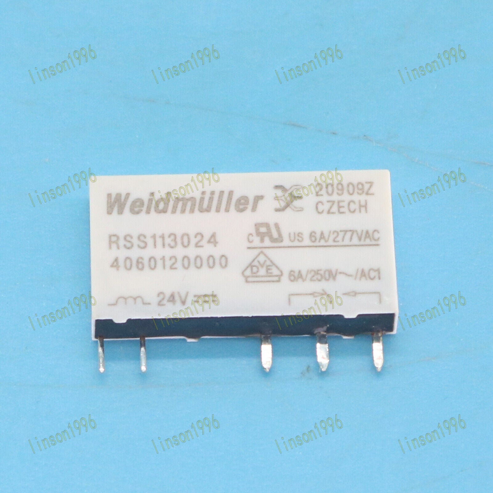 10-PC Weidmuller RSS113024 24VDC 5Pin Power Relay Fast - WEIDMULLER