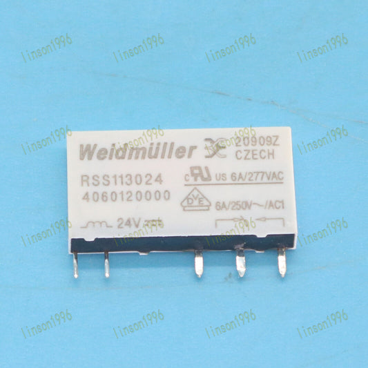 10-PC Weidmuller RSS113024 24VDC 5Pin Power Relay Fast - WEIDMULLER
