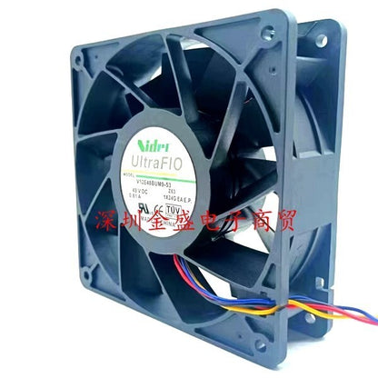 NIDEC V12E48BUM9-53 DC48V 0.81A 12CM 4-Wire High Airflow Axial Cooling Fan