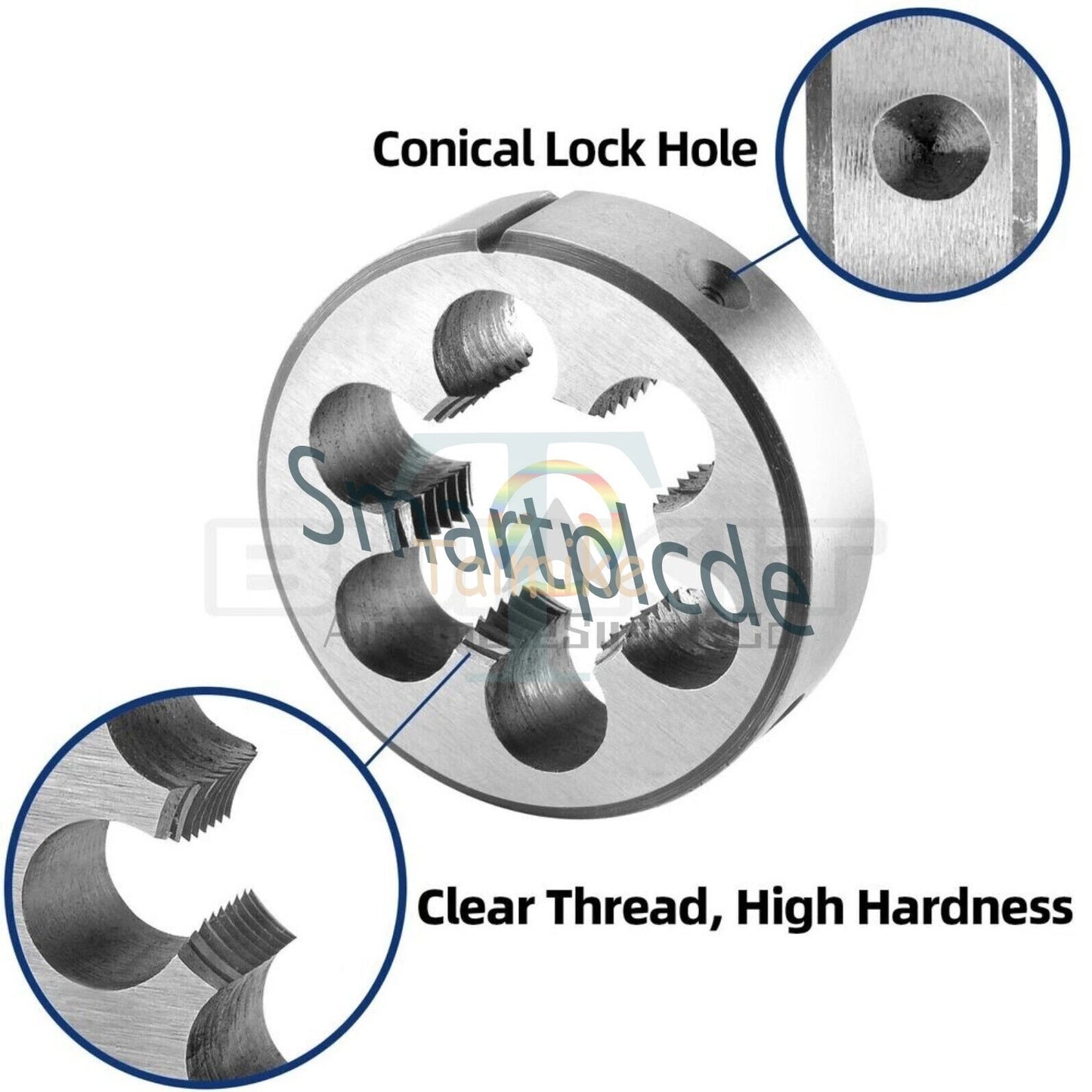M50 X 1.5 Tap and Die Set Right Hand, M50X1.5 Machine Tap and Round Die##