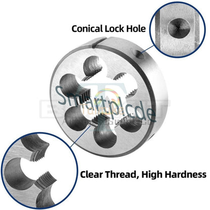 M50 X 1.5 Tap and Die Set Right Hand, M50X1.5 Machine Tap and Round Die##