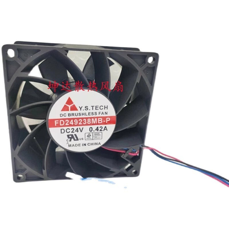 Y.S.TECH FD249238MB-P 9038 DC24V 0.42A 9CM 3-Pin Inverter Cooling Fan