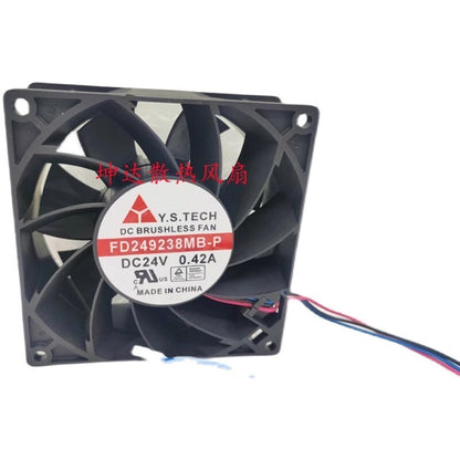 Y.S.TECH FD249238MB-P 9038 DC24V 0.42A 9CM 3-Pin Inverter Cooling Fan