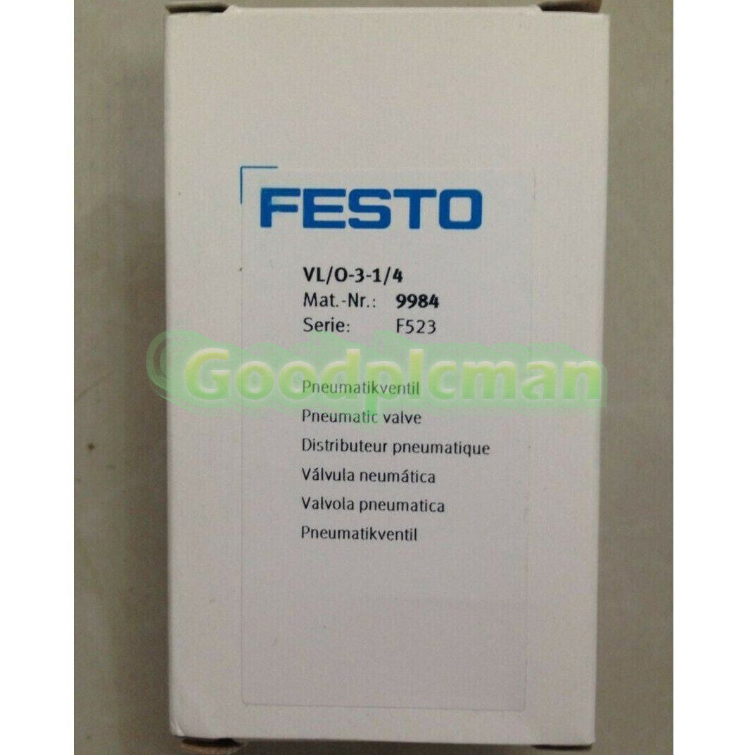 FESTO VL/O-3-1/4 9984 PLC Module 1Pcs/