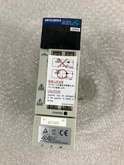 Mitsubishi MR-J2S-10CP-S084 AC Servo Drive Tested Good Condition - MITSUBISHI