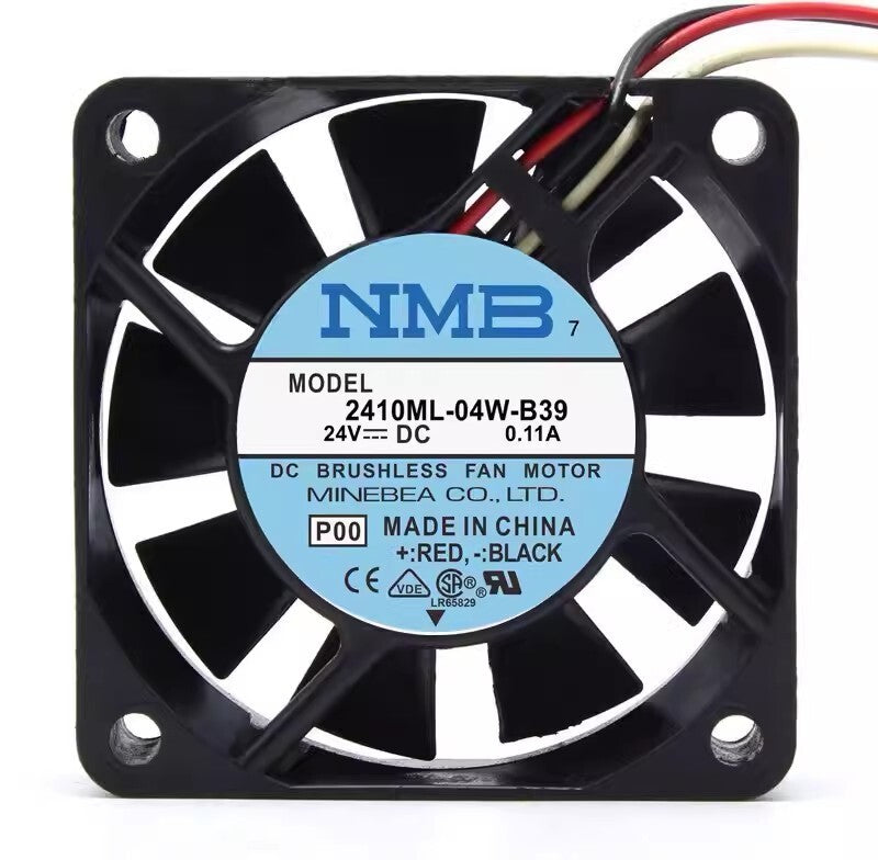 NMB-MAT7 2410ML-04W-B39 6025 24V 0.11A 6CM 3-Wire Ball Cooling Fan