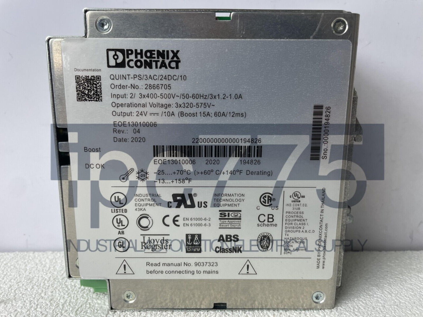 new 1PCS PHOENIX CONTACT 2866705 . QUINT-PS/3AC/24DC/10 - PHOENIX