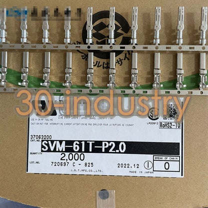 SVM-61T-P2.0 Connector 6.2mm crimping terminal wire gauge 14-20AWG 2000pcs/pack - KOEED