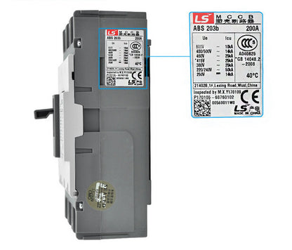 LS ABS203b MEC Circuit Breaker 3P  Free Ship