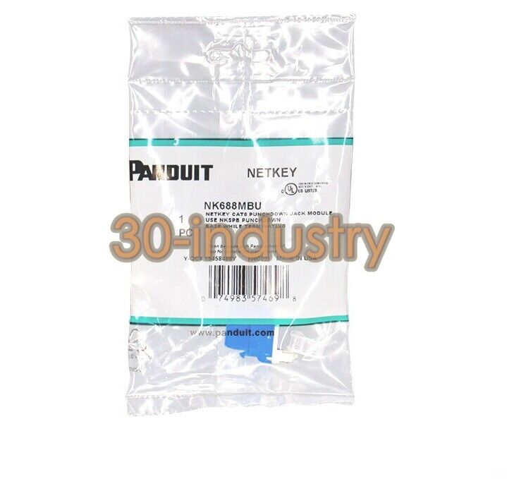 NetKey Cat6 Punchdown Module - Blue - 50 Pack - NETKEY