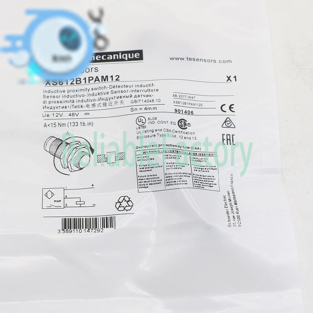 Proximity Switch Sensor Telemecanique XS612B1PAM12 1PCS Free Shipping