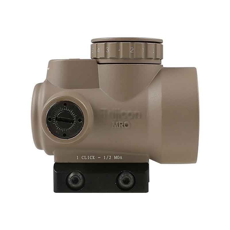 MRO Red Dot 1x25 Clone w/ Kill Flash Cover 2MOA 68MOA Ring Airsoft TAN