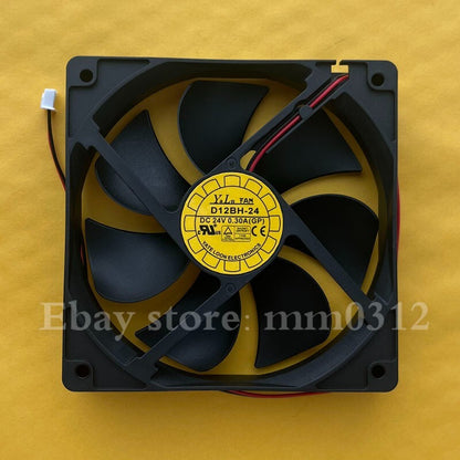 YaLnFAN D12BH-24 12025 DC24V 0.30A 12CM 2-wire Inverter CPU Cooling Fan