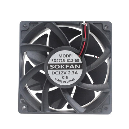 SOKFAN SD4715-B12-60 12038 12V 2.3A DC Cooling Fan for Inverter
