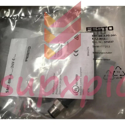 One Festo SMT-8M-A-PS-24V-E-0.3-M12 574337 Proximity Switch Free delivery