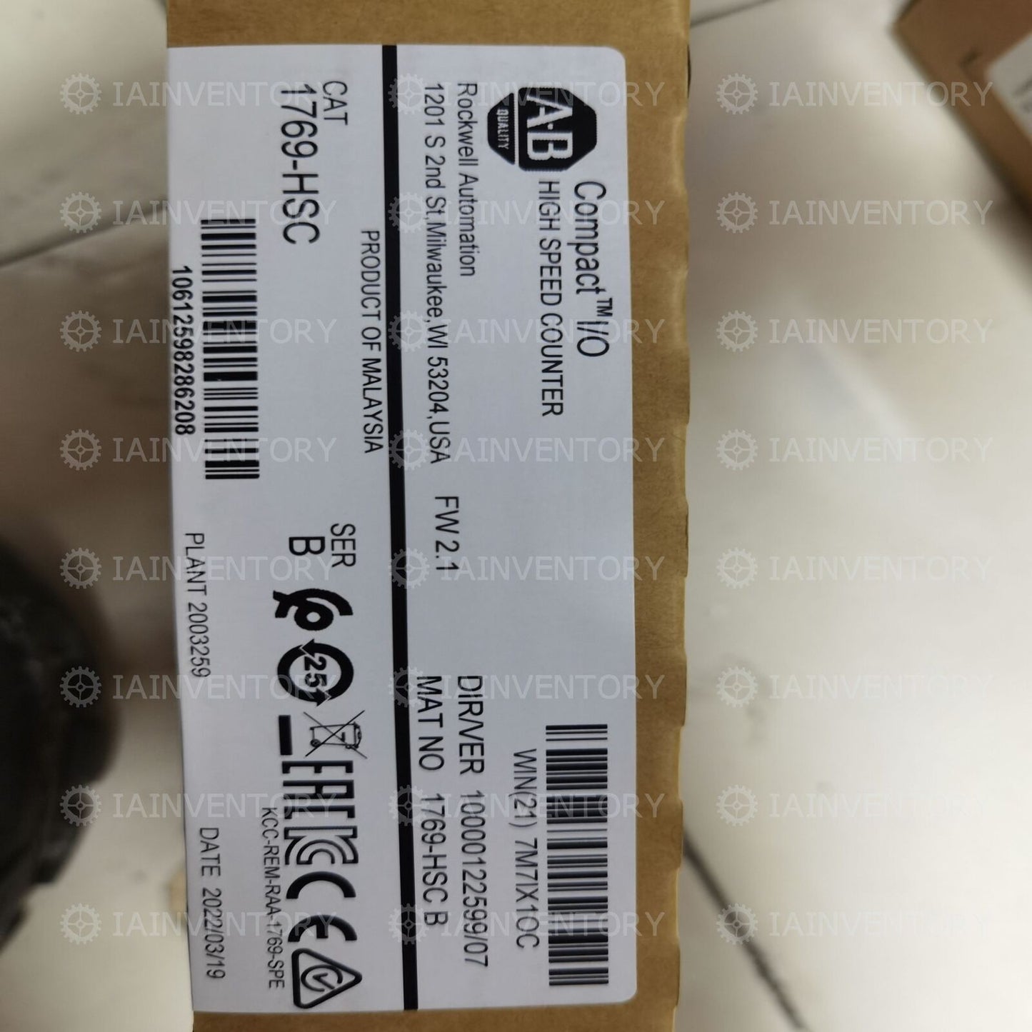 Allen Bradley 1769-HSC - ALLEN BRADLEY