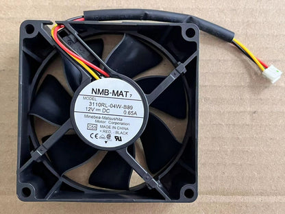 new NMB 3110RL-04W-B89 8CM 12V 0.65A 3pin fan 80*80*25mm