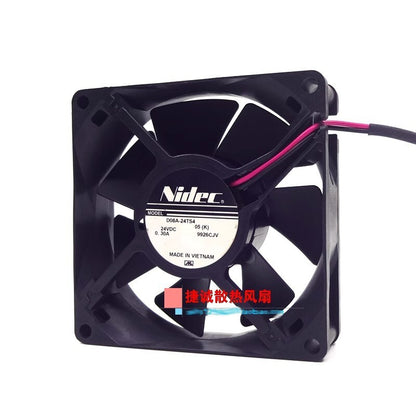 NIDEC D08A-24TS4 24V 0.30A 8CM 8025 Inverter high airflow equipment fan