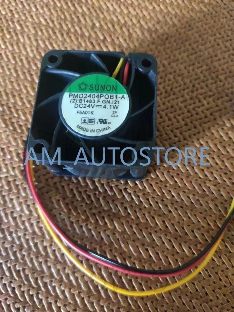 SUNON PMD2404PQB1-A DC24V 4.1W 4cm 40*28MM 3wire Cooling 1PC Fan /