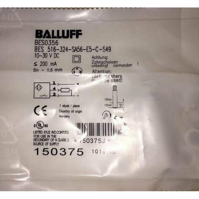 1PC BALLUFF SENSOR 516-324 - BALLUFF