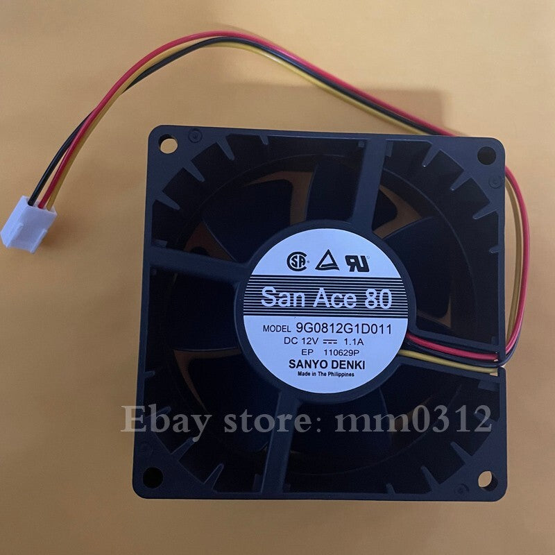 1pcs San Ace 80 9G0812G1D011 12V 1.1A 8038 80mm cooling fan 3pin