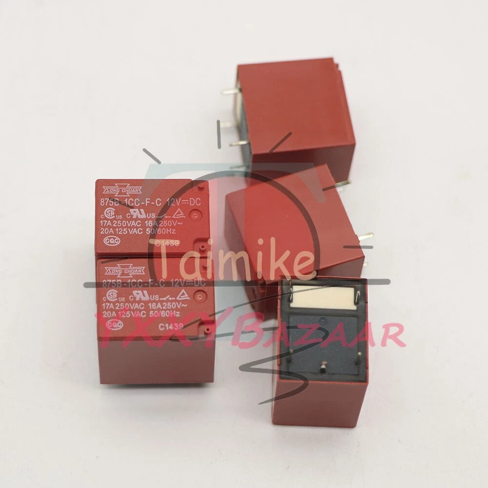 10PCS Song Chuan 875B-1CC-F-C 12VDC General Purpose Relay 5Pins