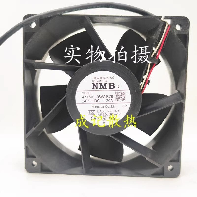 NMB 4715VL-05W-B76 DC24V 1.2A 120*120*38MM 3-Wire Inverter Cooling Fan