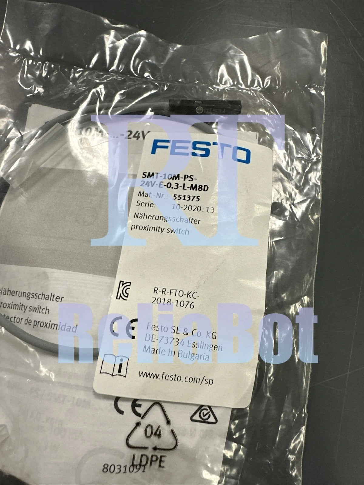 1PC FESTO SMT-10M-PS-24V-E-0,3-L-M8D 551375 Proximity sensor Free delivery
