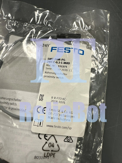 1PC FESTO SMT-10M-PS-24V-E-0,3-L-M8D 551375 Proximity sensor Free delivery