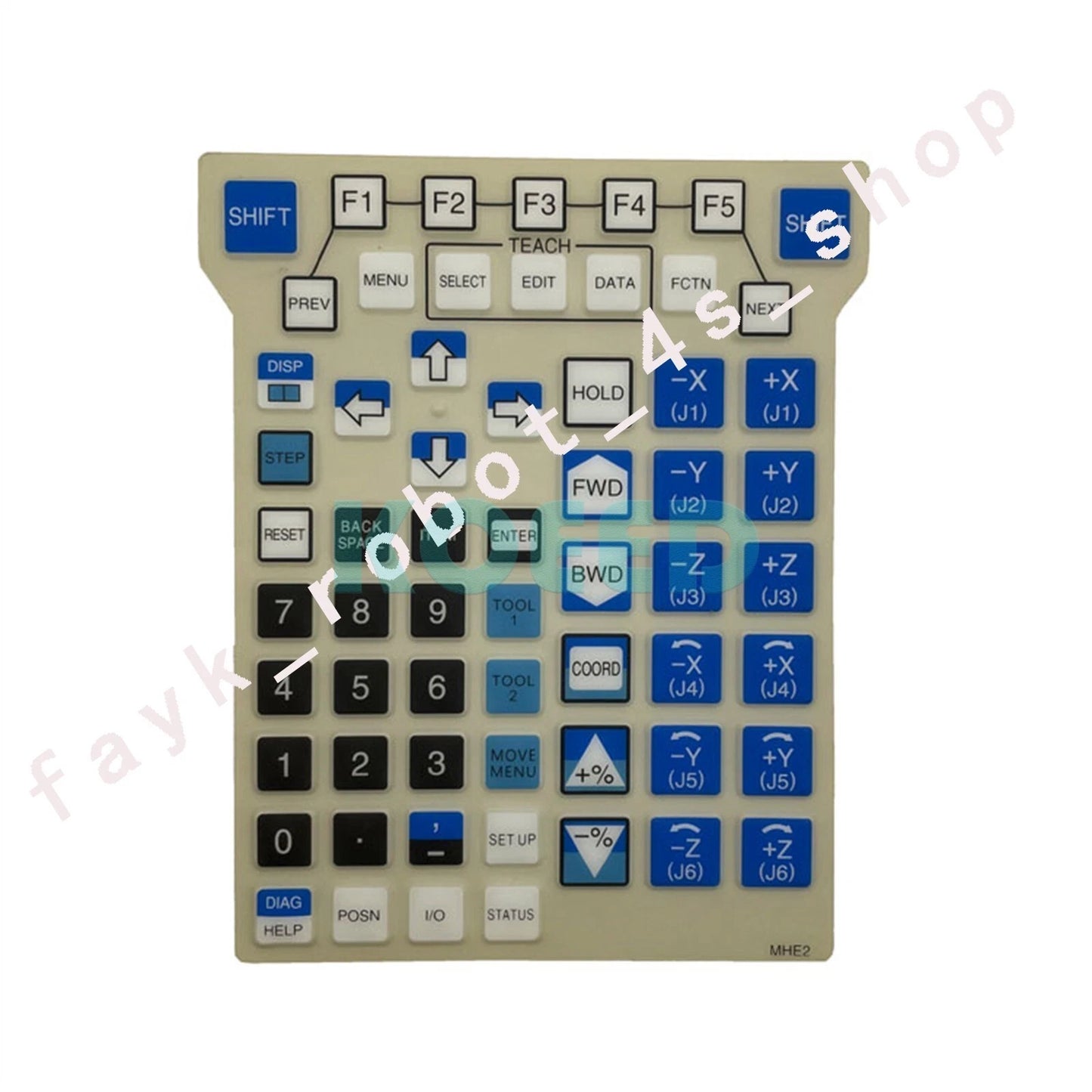 MHE2/GNE2/SW1E2/AWE2 Membrane Film F Fanuc A05B-2490-C175 Teach Pendant Overlay
